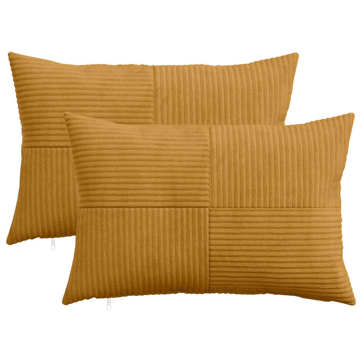Federa 2 pcs ALMELO Giallo 50 x 70 cm corduroy | homemem39