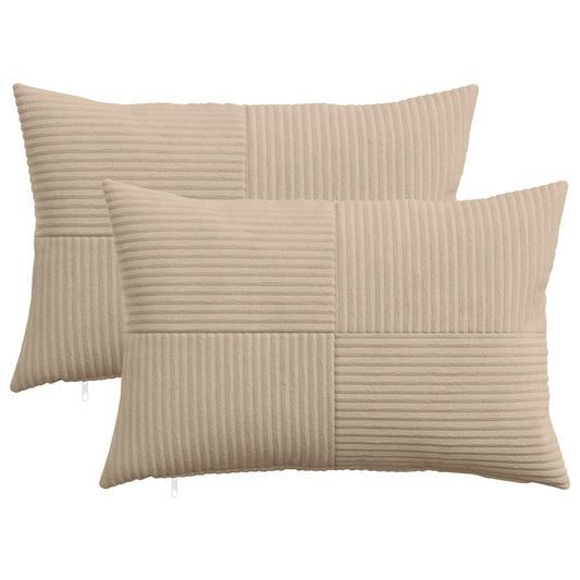 Federa 2 pcs ALMELO Tortora 50 x 70 cm corduroy | homemem39