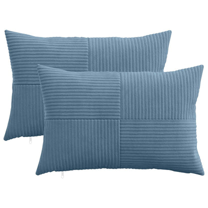 Federa 2 pcs ALMELO Blu 50 x 75 cm corduroy | homemem39