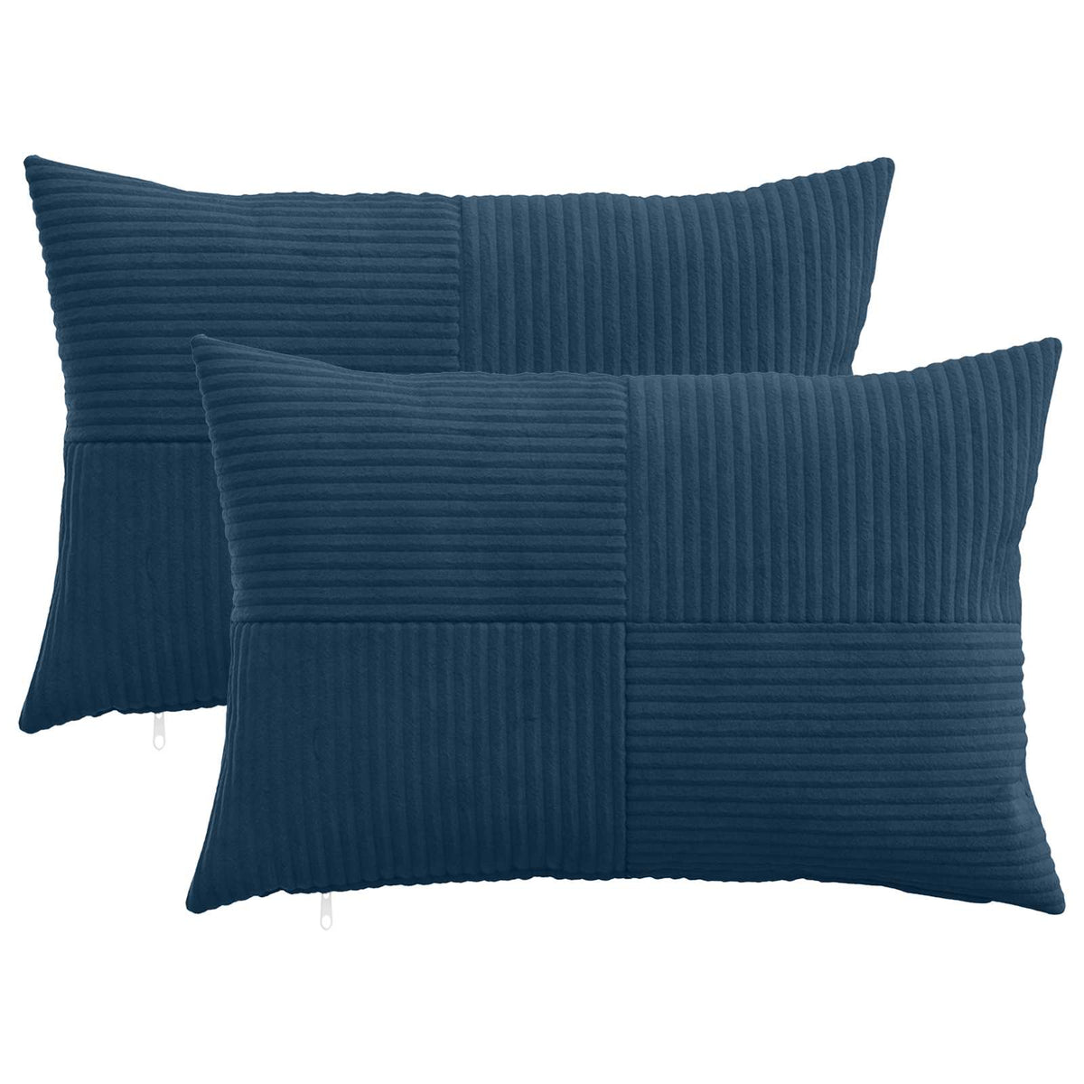 Federa 2 pcs ALMELO Blu navy 50 x 80 cm corduroy | homemem39