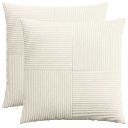 Federa 2 pcs ALMELO Crema 55 x 55 cm corduroy | homemem39