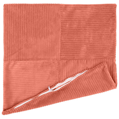 Federa 6 pcs ALMELO Rosso Arancio 55 x 55 cm corduroy | homemem39