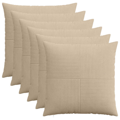 Federa 6 pcs ALMELO Tortora 55 x 55 cm corduroy | homemem39