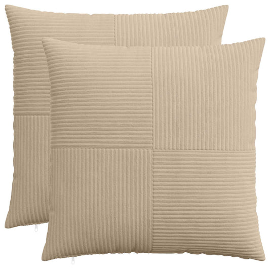 Federa 2 pcs ALMELO Tortora 60 x 60 cm corduroy | homemem39
