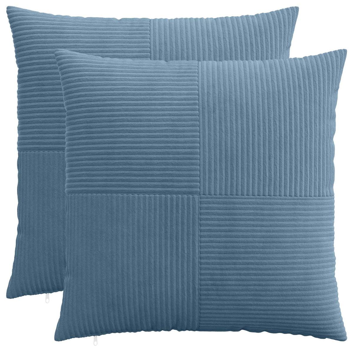 Federa 2 pcs ALMELO Blu 80 x 80 cm corduroy | homemem39