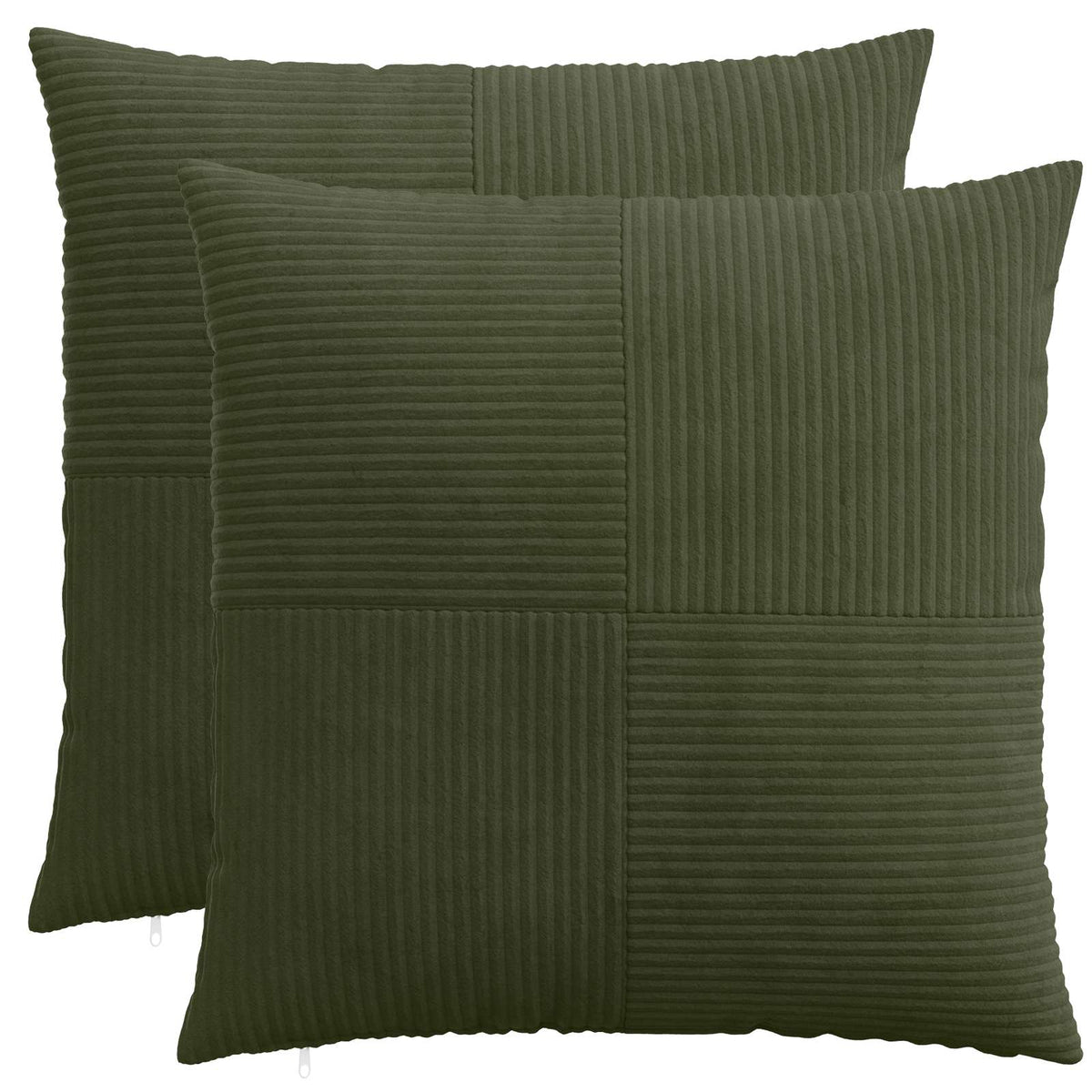 Federa 2 pcs ALMELO Verde 80 x 80 cm corduroy | homemem39