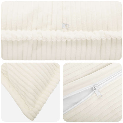 Federa 6 pz HOUTEN Crema 30 x 30 cm corduroy | homemem39