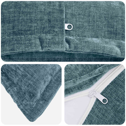Federa 6 pz HOUTEN Blu 30 x 30 cm Tessuto Chenille