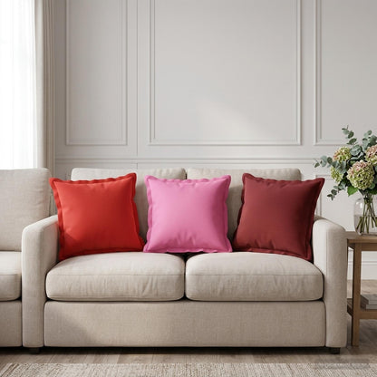 Cuscino con cuscino HOUTEN 6 pz Rosso Poliestere | homemem39