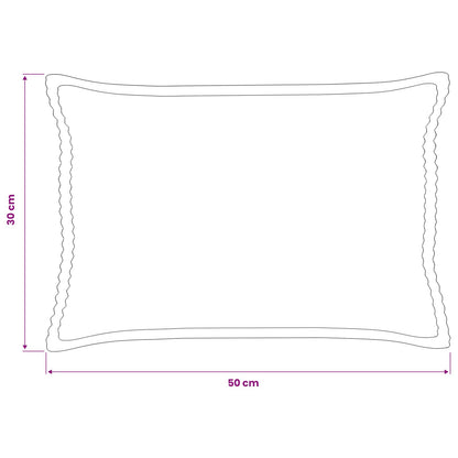 Federa 2 pz HOUTEN Blu 30 x 50 cm corduroy