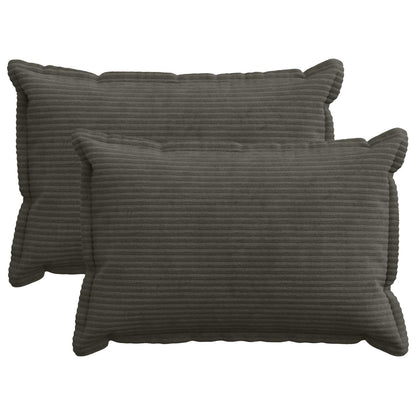 Federa 2 pz HOUTEN Antracite 30 x 50 cm corduroy