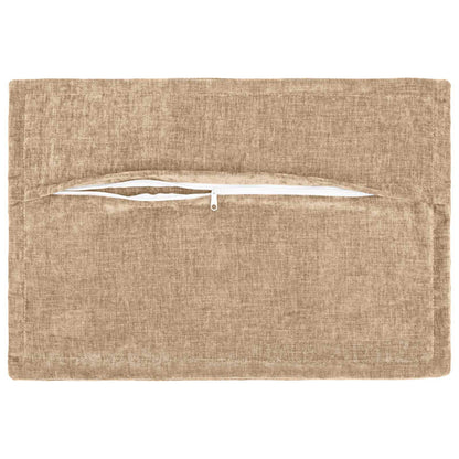 Federa 2 pz HOUTEN Tortora 30 x 50 cm Tessuto Chenille | homemem39