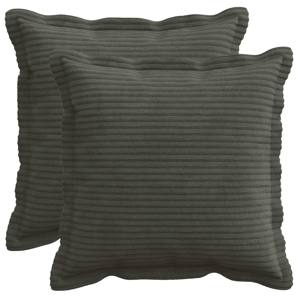 Federa 2 pz HOUTEN Antracite 40 x 40 cm corduroy | homemem39