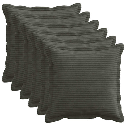 Federa 6 pz HOUTEN Antracite 40 x 40 cm corduroy | homemem39