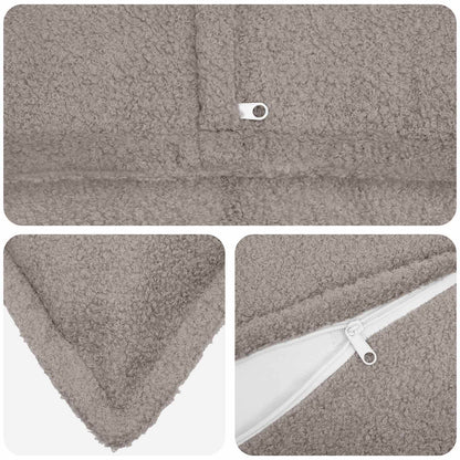 Federa 6 pcs HOUTEN Grigio Chiaro 40 x 40 cm Bouclé | homemem39