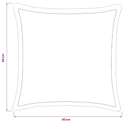 Federa 2 pcs HOUTEN Nero 40 x 40 cm Flanella | homemem39