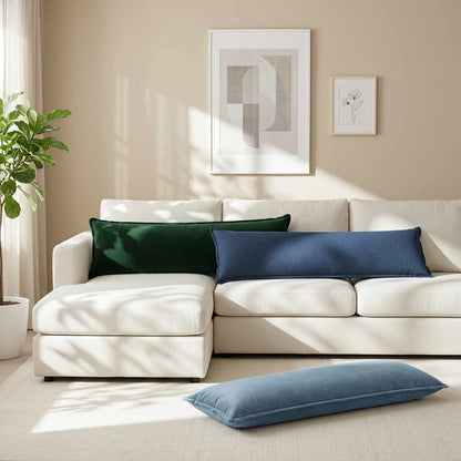 Cuscino 2 pz HOUTEN Blu jeans Lino