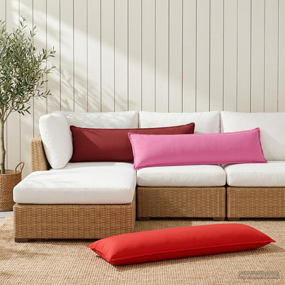 Cuscino con cuscino HOUTEN Rosso 40 x 145 cm Poliestere | homemem39