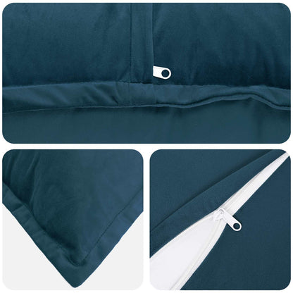 Federa 2 pcs HOUTEN Blu 40 x 60 cm Velluto