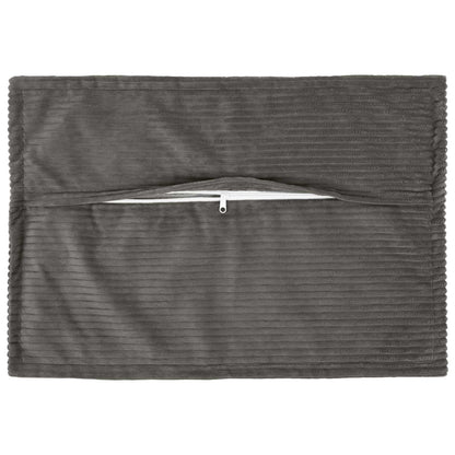 Federa 2 pz HOUTEN Grigio Scuro 40 x 60 cm corduroy | homemem39