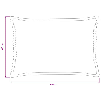 Federa 2 pz HOUTEN Grigio Scuro 40 x 60 cm corduroy | homemem39