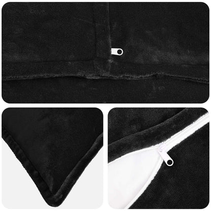 Federa 2 pcs HOUTEN Nero 40 x 60 cm Flanella