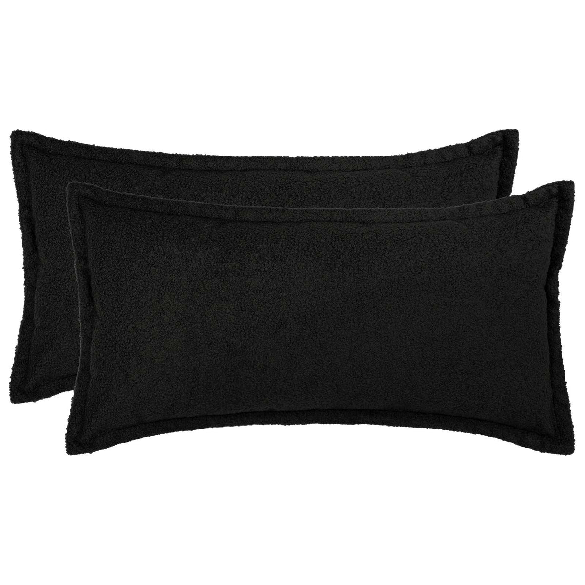 Federa 2 pcs HOUTEN Nero 40 x 70 cm Bouclé | homemem39