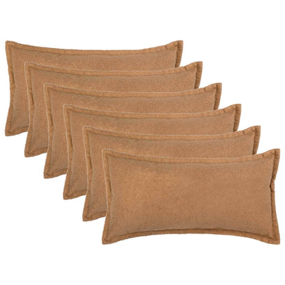 Federa 6 pcs HOUTEN Beige 40 x 70 cm Bouclé | homemem39