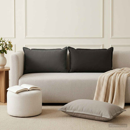 Cuscino con cuscino HOUTEN 12 pz Nero Poliestere | homemem39