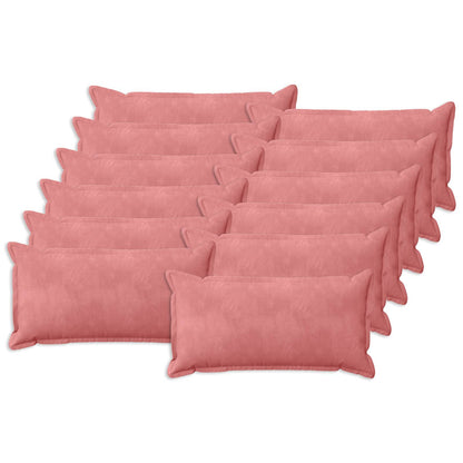 Federa 12 pcs HOUTEN Rosa 40 x 80 cm Velluto