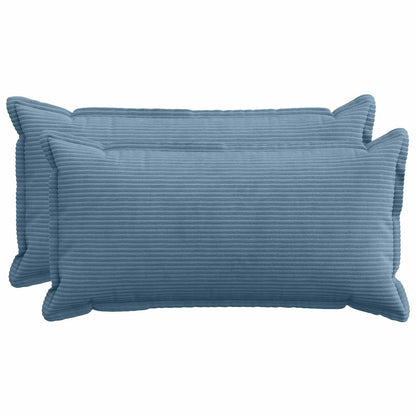 Federa 2 pz HOUTEN Blu 40 x 80 cm corduroy | homemem39