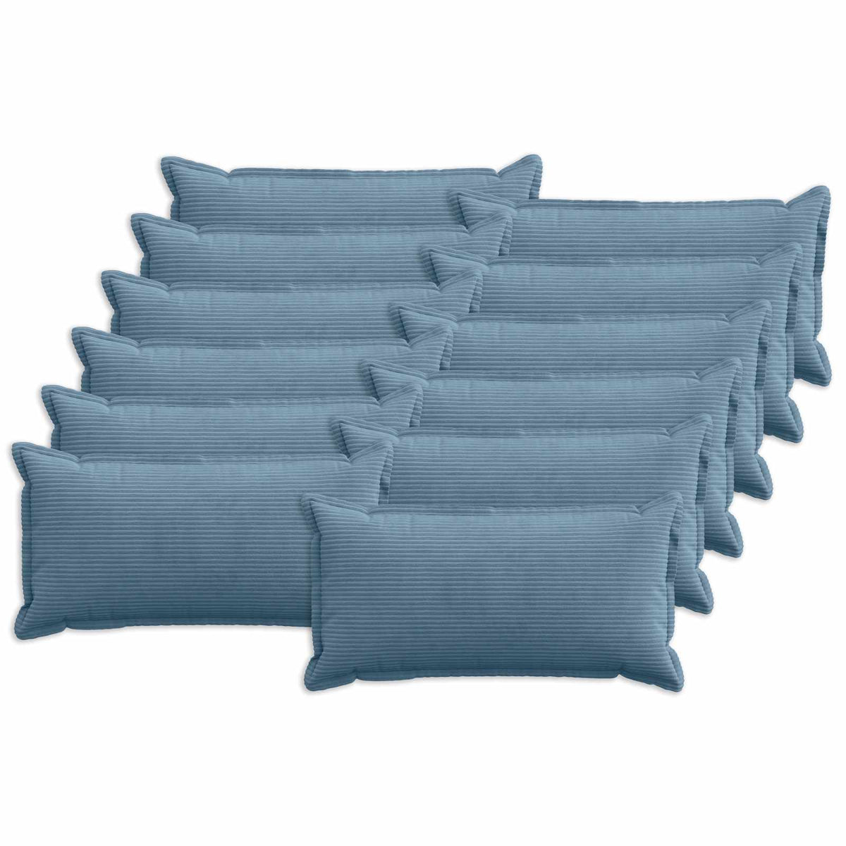 Federa 12 pz HOUTEN Blu 40 x 80 cm corduroy | homemem39