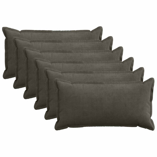 Federa 6 pz HOUTEN Antracite 40 x 80 cm corduroy