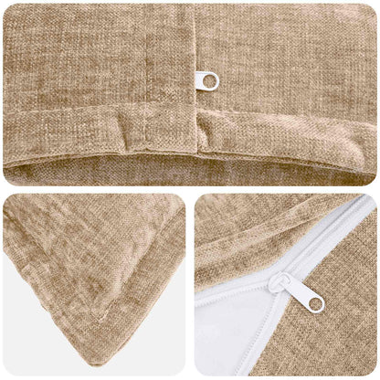 Federa 12 pz HOUTEN Tortora 40 x 80 cm Tessuto Chenille | homemem39