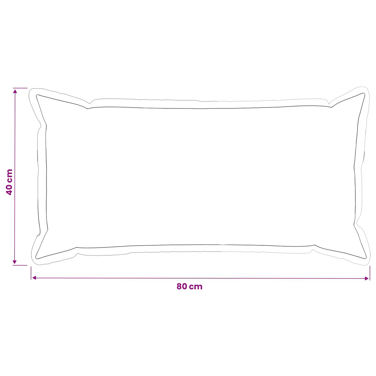 Federa 12 pz HOUTEN Tortora 40 x 80 cm Tessuto Chenille | homemem39