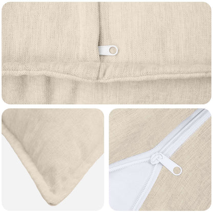 Federa 12 pz HOUTEN Crema 40 x 80 cm Tessuto Chenille | homemem39