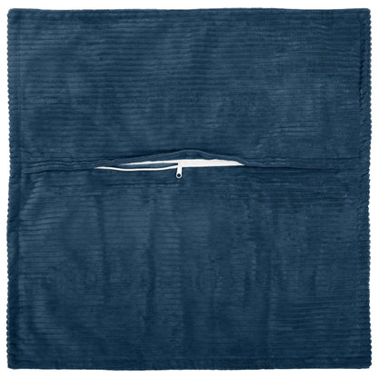 Federa 2 pz HOUTEN Blu navy 45 x 45 cm corduroy | homemem39
