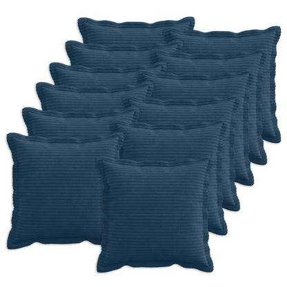 Federa 12 pz HOUTEN Blu navy 45 x 45 cm corduroy