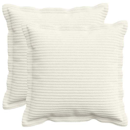 Federa 2 pz HOUTEN Crema 50 x 50 cm corduroy | homemem39