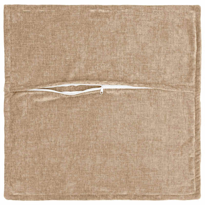 Federa 6 pz HOUTEN Tortora 50 x 50 cm Tessuto Chenille | homemem39