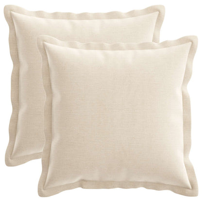 Federa 2 pz HOUTEN Crema 50 x 50 cm Tessuto Chenille | homemem39