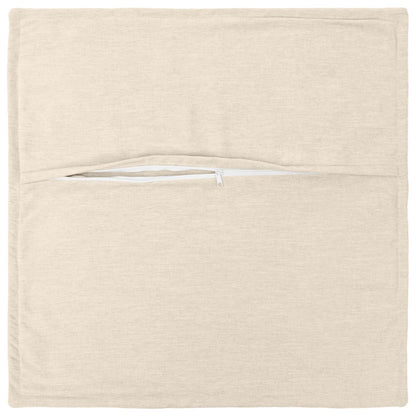 Federa 6 pz HOUTEN Crema 50 x 50 cm Tessuto Chenille