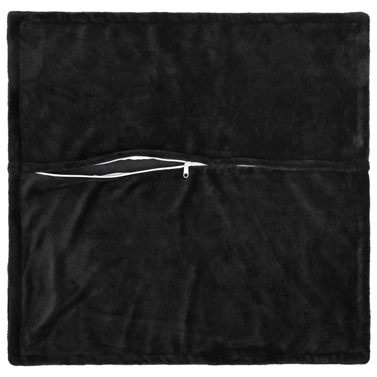 Federa 12 pcs HOUTEN Nero 50 x 50 cm Flanella | homemem39