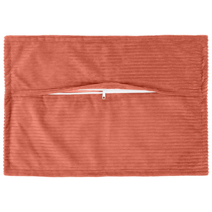 Federa 2 pz HOUTEN Rosso Arancio 50 x 70 cm corduroy | homemem39