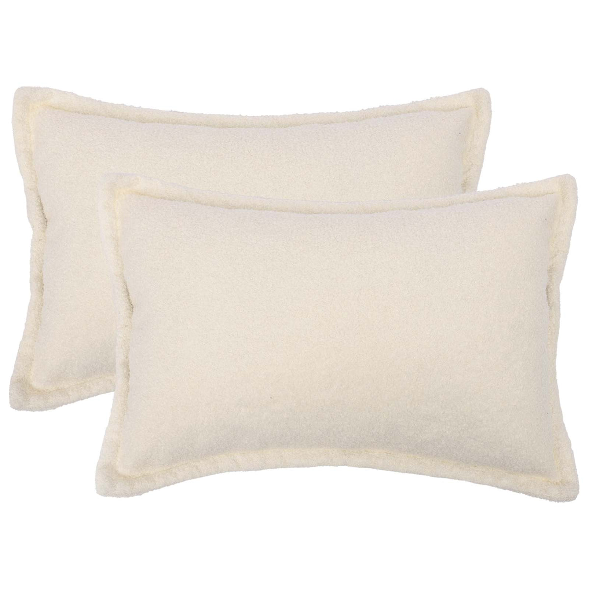 Federa 2 pcs HOUTEN Crema 50 x 70 cm Bouclé | homemem39