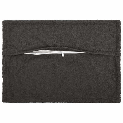 Federa 2 pcs HOUTEN Grigio Scuro 50 x 70 cm Bouclé