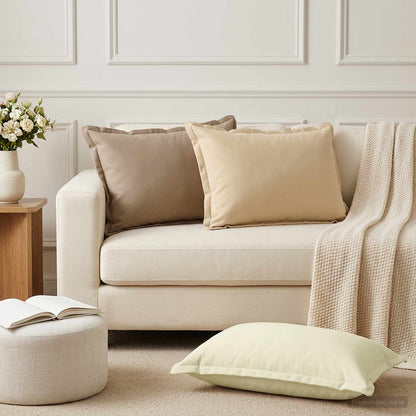Federa 2 pz HOUTEN Beige 50 x 70 cm Poliestere