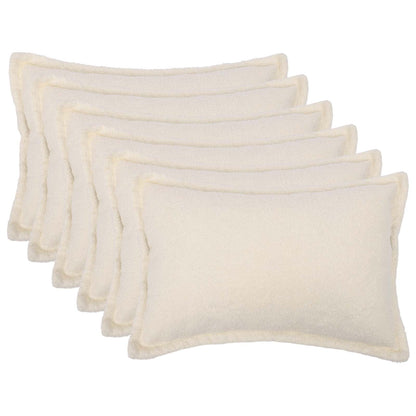 Federa 6 pcs HOUTEN Crema 50 x 75 cm Bouclé | homemem39