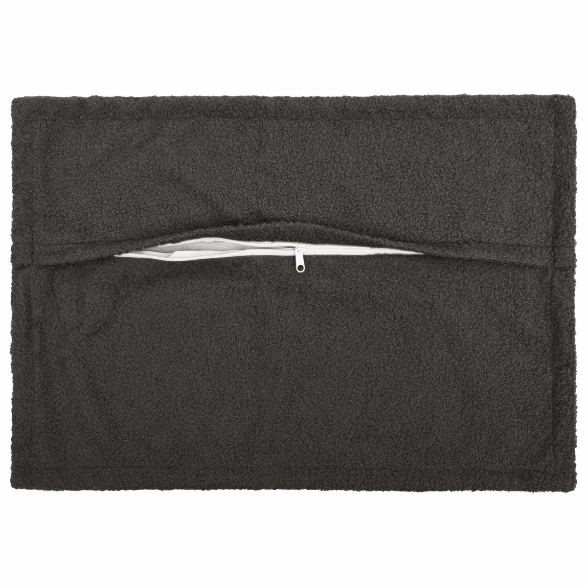 Federa 2 pcs HOUTEN Grigio Scuro 50 x 75 cm Bouclé | homemem39