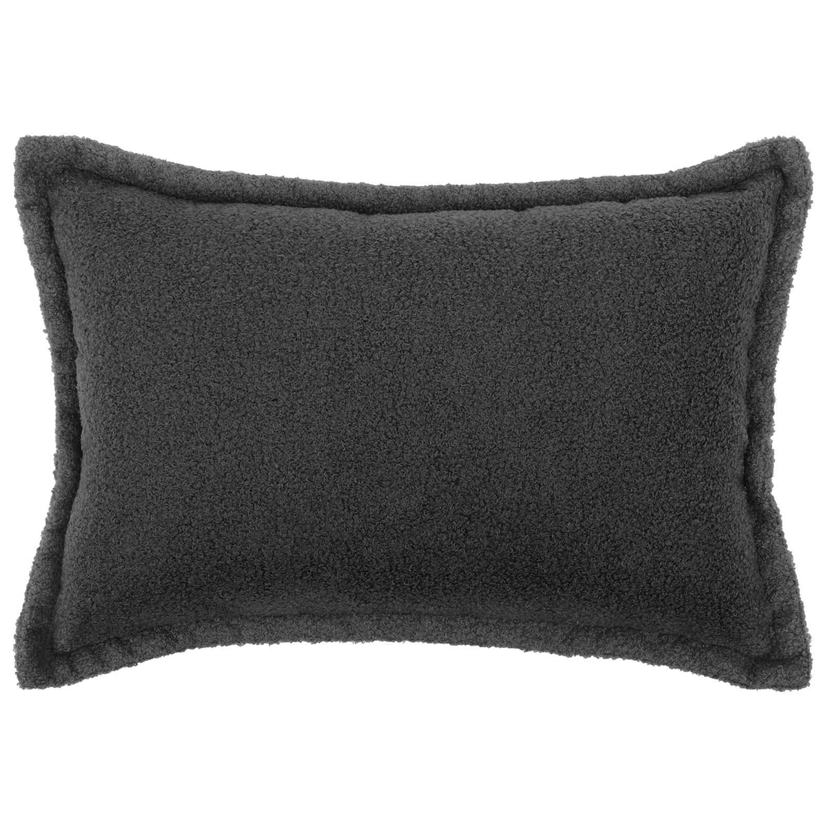 Federa 2 pcs HOUTEN Grigio Scuro 50 x 75 cm Bouclé | homemem39